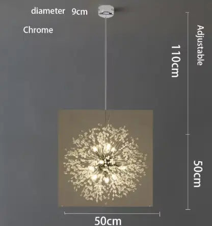 Stellara™ Firework Crystal Chandelier – Modern Luxury LED Pendant Light Luminescense