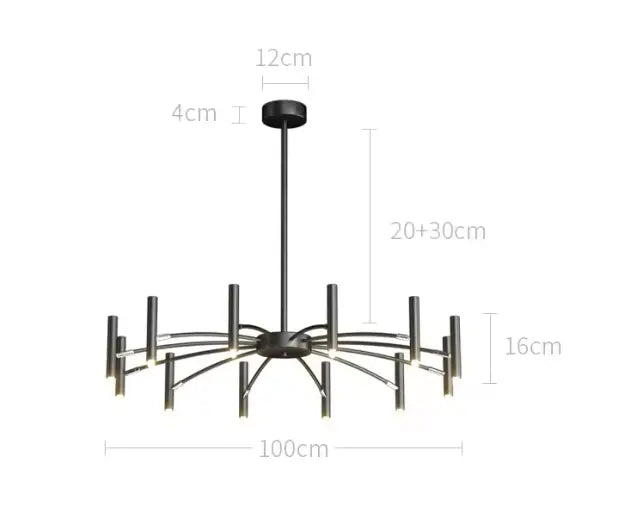 Strandor™ Modern LED Chandelier – Adjustable Multi-Arm Ceiling Light Luminescense