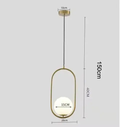 Elara™ Modern Glass Globe Adjustable Pendant Light – Minimalist Art Deco Ceiling Fixture Luminescense