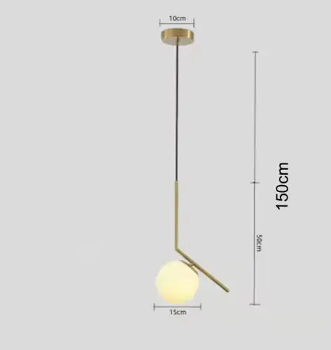 Elara™ Modern Glass Globe Adjustable Pendant Light – Minimalist Art Deco Ceiling Fixture Luminescense
