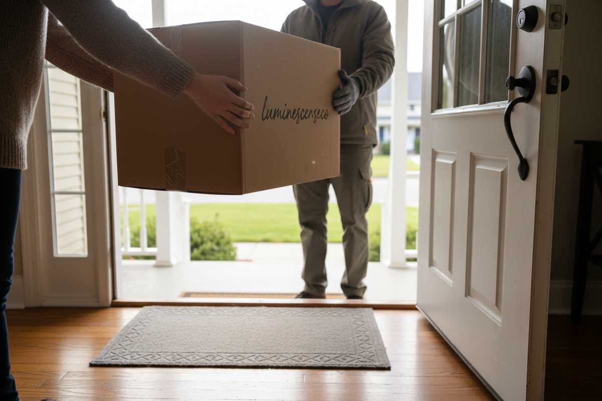 but the customer in the house and the shipper outside the house