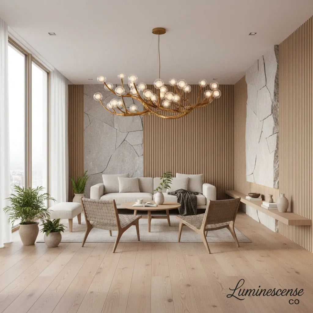 AuroraBranch™ Luxury Glass Bubble Chandelier Luminescense