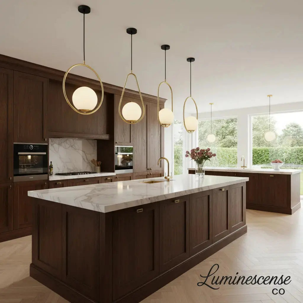 Elara™ Modern Glass Globe Adjustable Pendant Light – Minimalist Art Deco Ceiling Fixture Luminescense