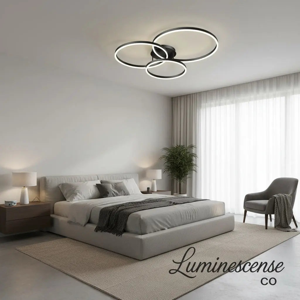 AeroGlow™ Modern LED Semi-Flush Ceiling Light – Minimalist Acrylic Ceiling Fixture Luminescense