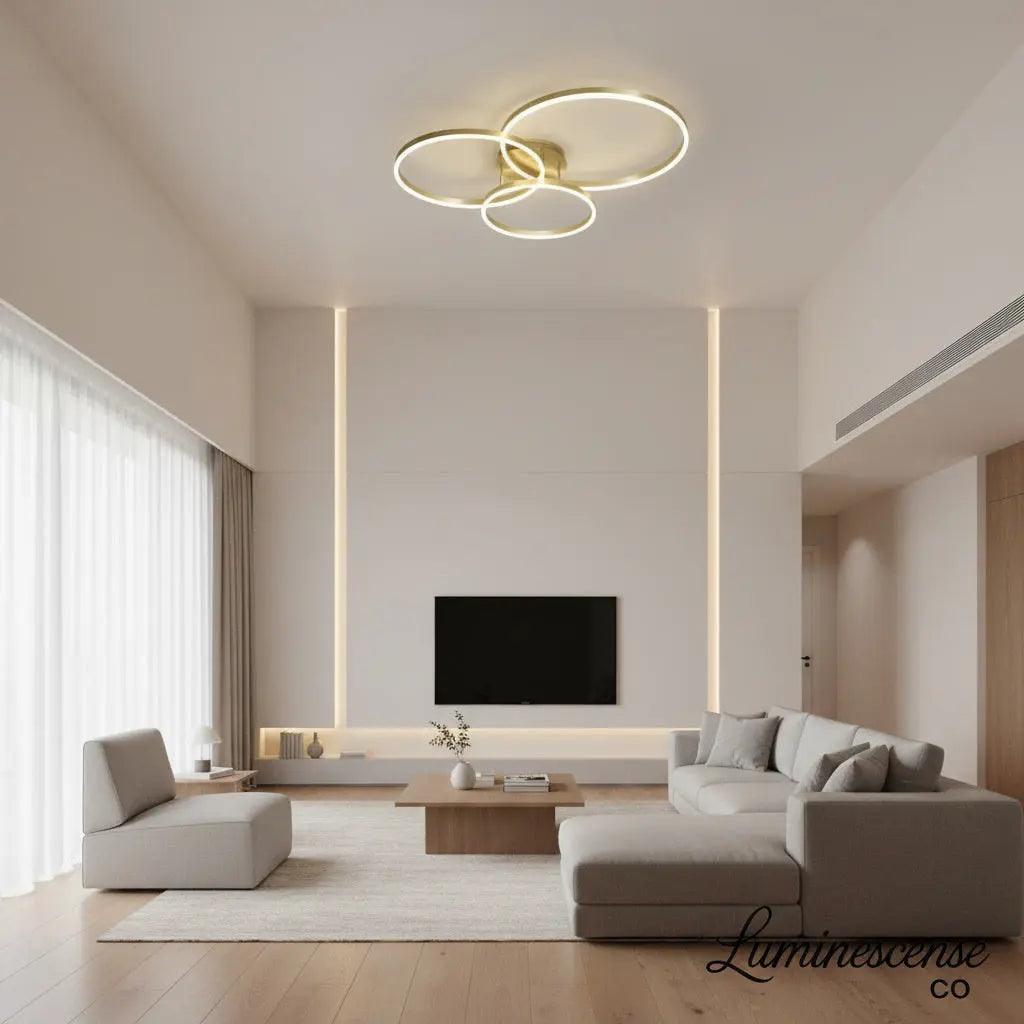 AeroGlow™ Modern LED Semi-Flush Ceiling Light – Minimalist Acrylic Ceiling Fixture Luminescense