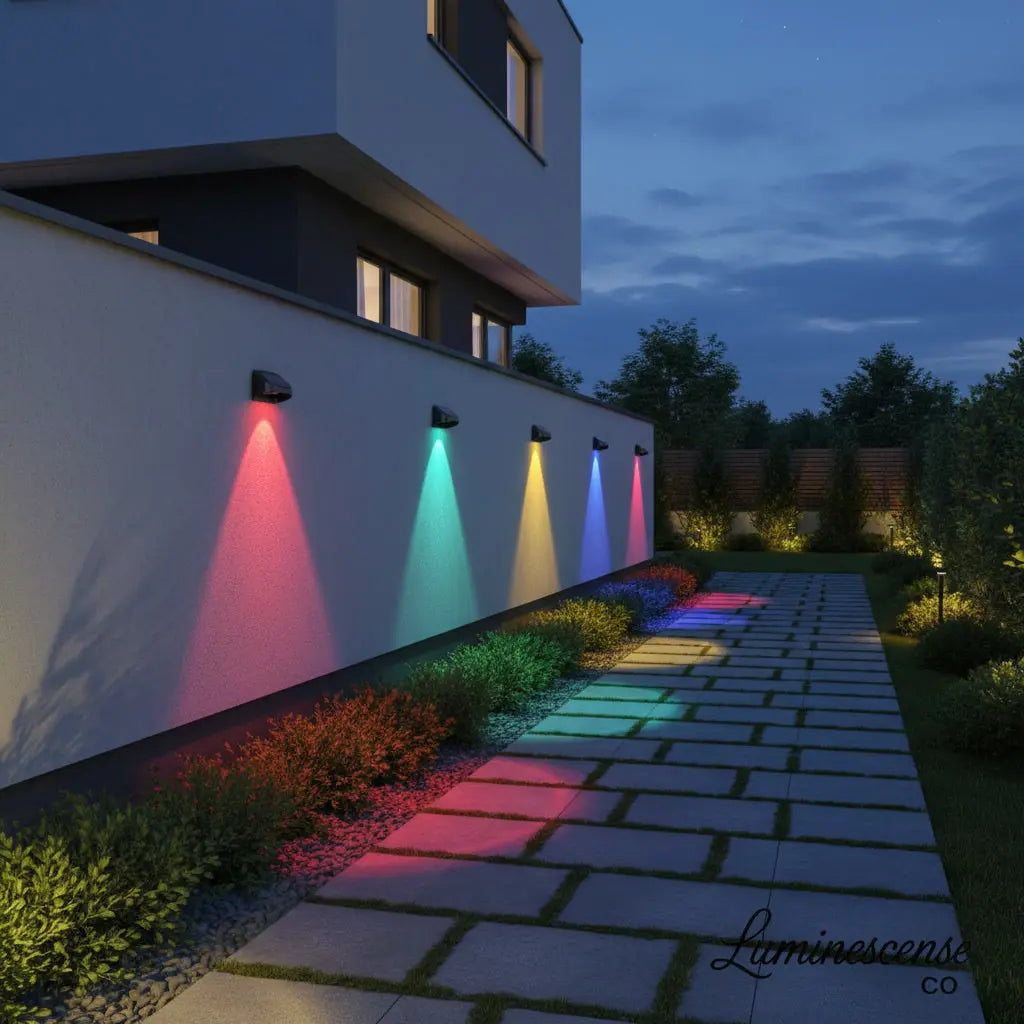 LumaFence™ Solar LED Fence Lights (4-Pack / 6-Pack) – Outdoor RGB Wall & Garden Accent Lighting Luminescense