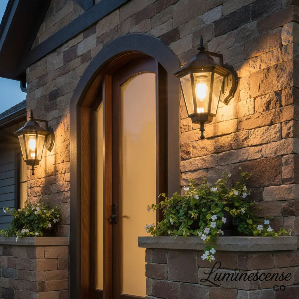 VintageLux™ Solar Outdoor Wall Lantern – Waterproof European-Style Solar Exterior Wall Light Luminescense