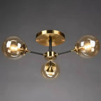 Orbitalis™ Multi-Arm Glass Chandelier - Modern Glass Orb Style Bulb Light Luminescense