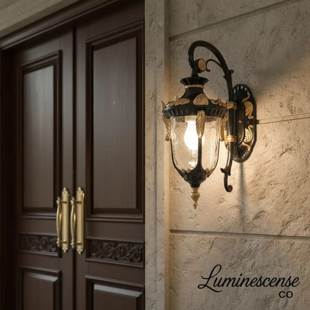 ManorForge™ Heritage European Wall Lantern – IP65 Waterproof E27 Wall Light Exterior Sconce Luminescense