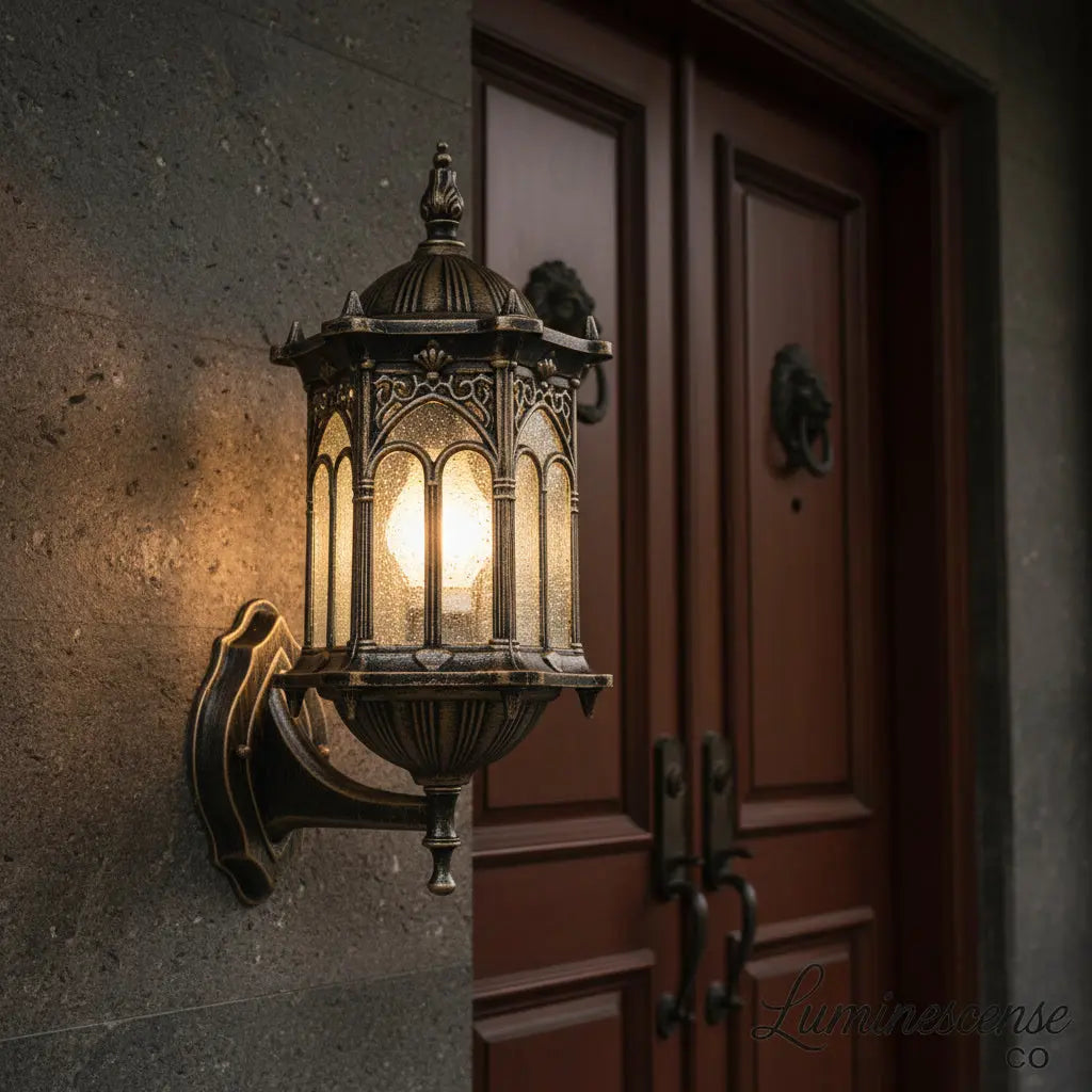 HeritageLantern™ European Outdoor Wall Light – Waterproof Aluminum E27 Outdoor Wall Sconce Luminescense