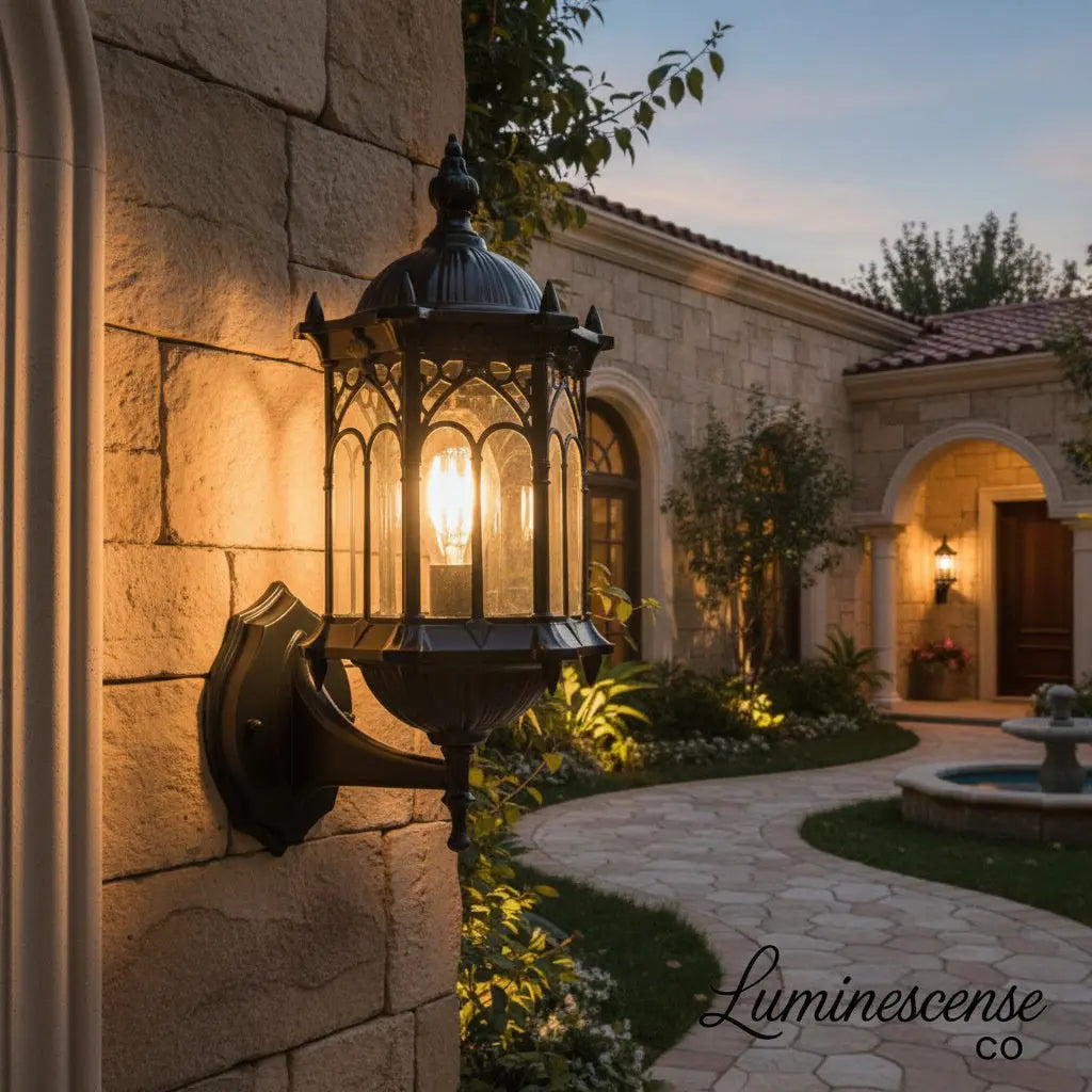 HeritageLantern™ European Outdoor Wall Light – Waterproof Aluminum E27 Outdoor Wall Sconce Luminescense