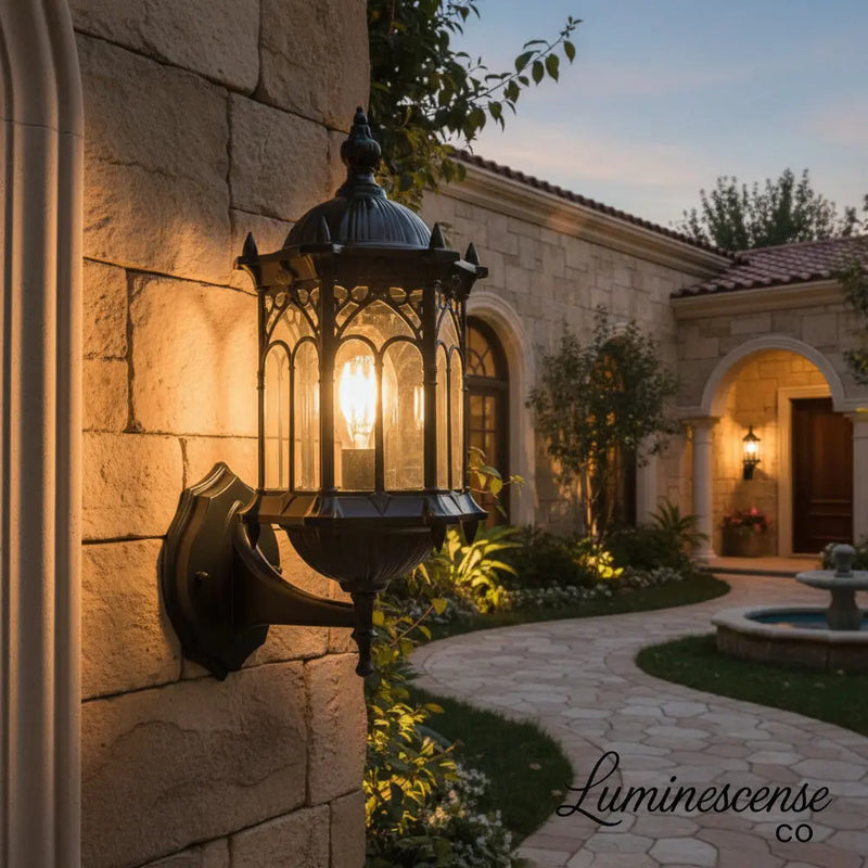 HeritageLantern™ European Outdoor Wall Light – Waterproof Aluminum E27 Outdoor Wall Sconce Luminescense