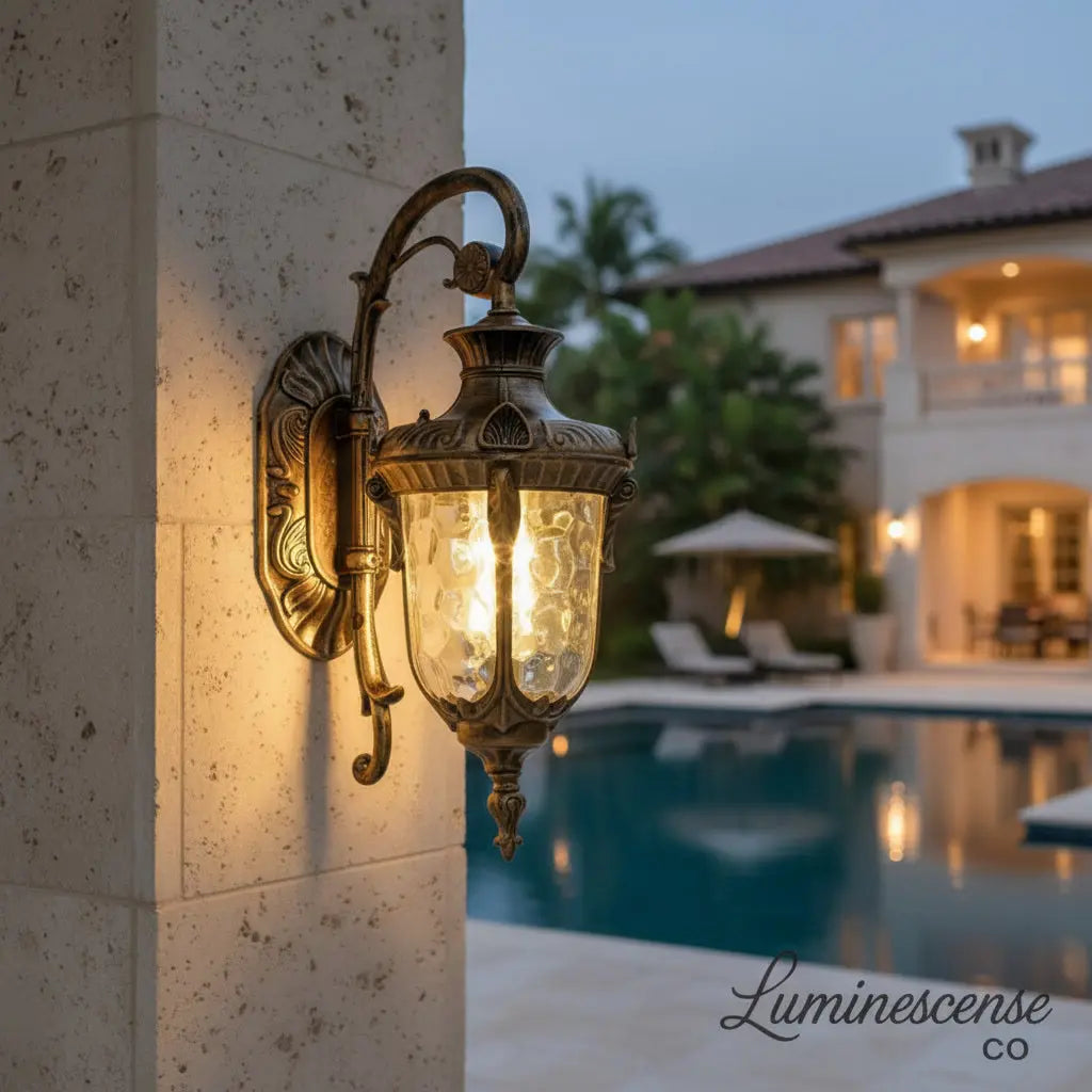 ManorForge™ Heritage European Wall Lantern – IP65 Waterproof E27 Wall Light Exterior Sconce Luminescense