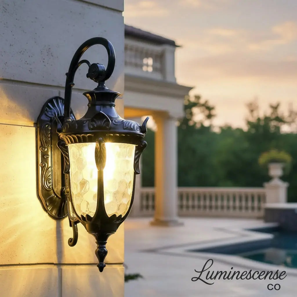 ManorForge™ Heritage European Wall Lantern – IP65 Waterproof E27 Wall Light Exterior Sconce Luminescense