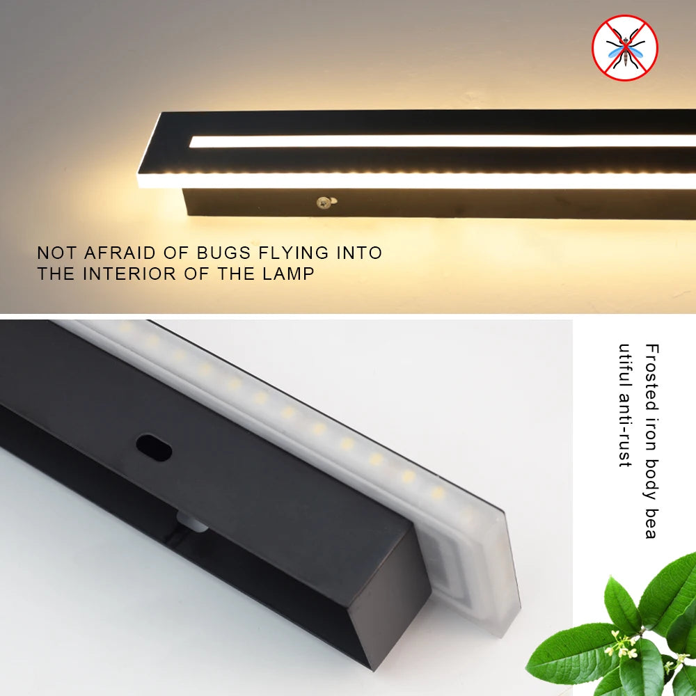 Linear Outdoor Long LED Wall Light