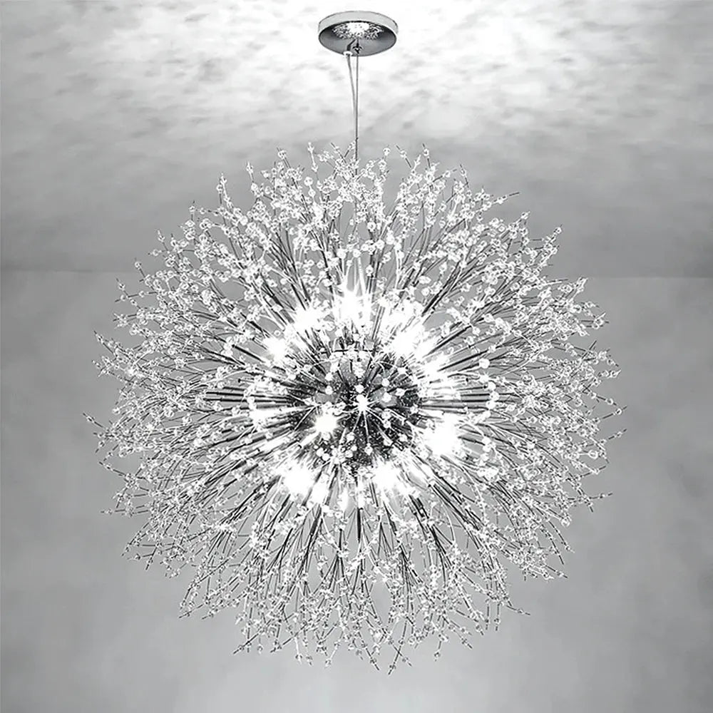 Stellara™ Firework Crystal Chandelier – Modern Luxury LED Pendant Light Luminescense