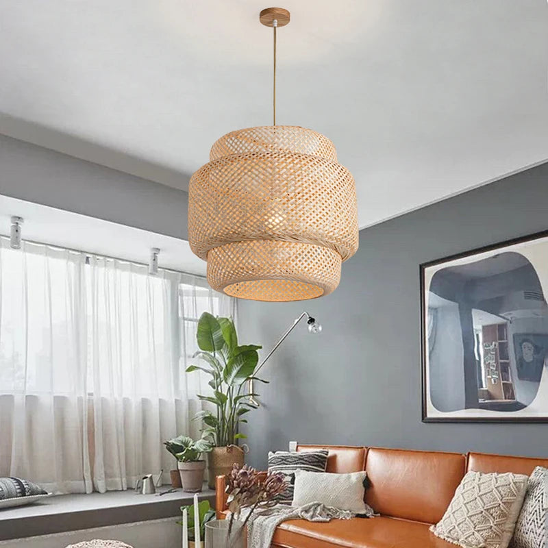 Bamboo Weave Pendant Lamp