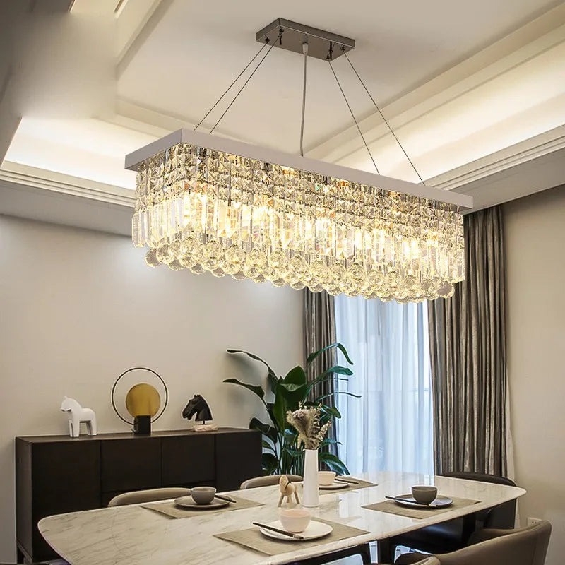 CrystalGlow Modern Dining Chandelier