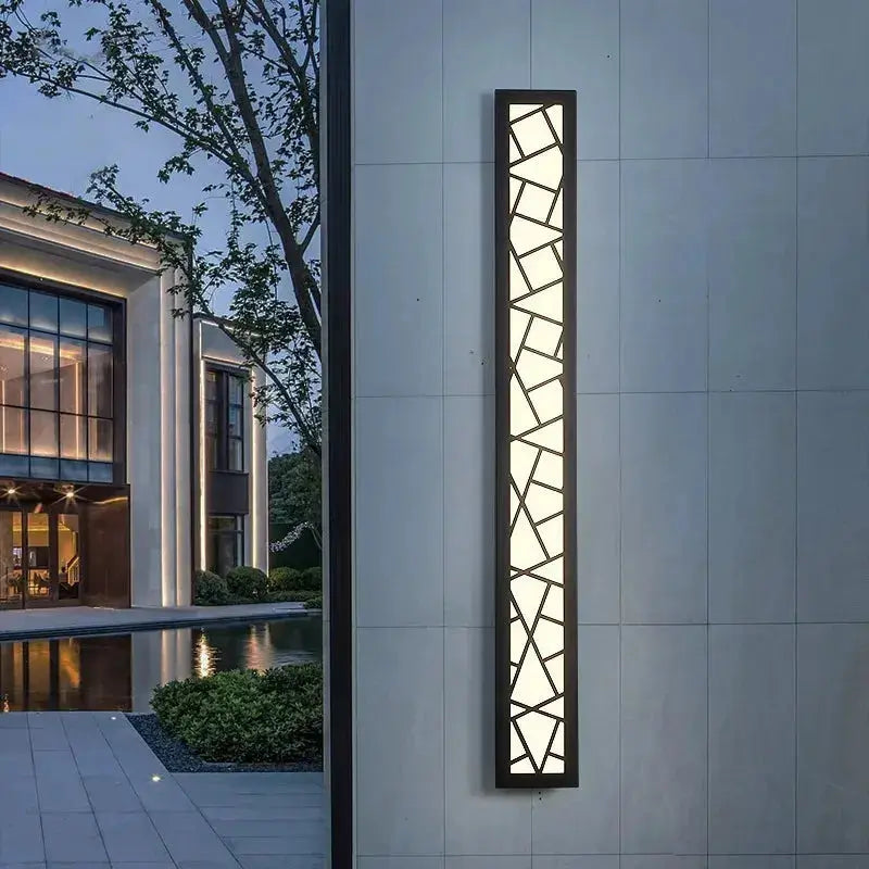 Auralux™ Linear Wall Outdoor Wall Light  – P65 Waterproof Glass Sconce Luminescense