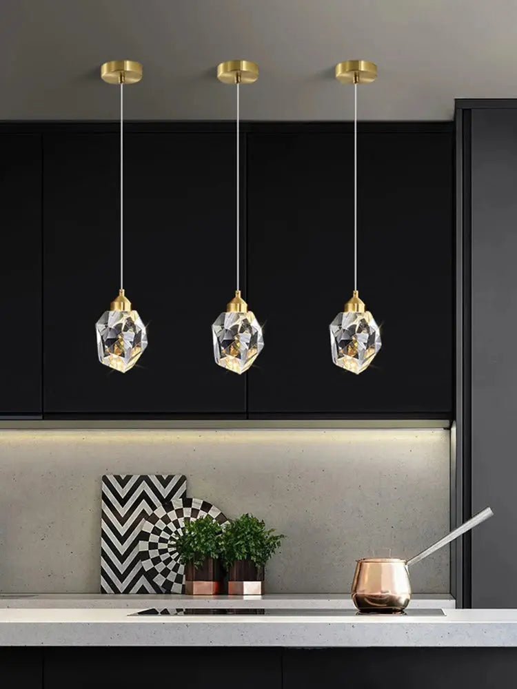 Virello™ Crystal Drop Pendant Light - K-Crystal Linear Chandelier Luminescense