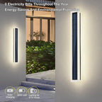 SolarGlow™ Linear Wall Light — Modern Solar-Powered Exterior Accent Lighting Luminescense