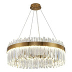 Aurielle™ Modern Crystal LED Chandelier – Luxury Gold Pendant Light Luminescense