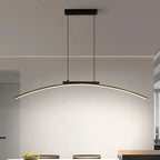 ArcLinea™ Curved Linear LED Pendant Light – Modern Pendant Chandelier Luminescense