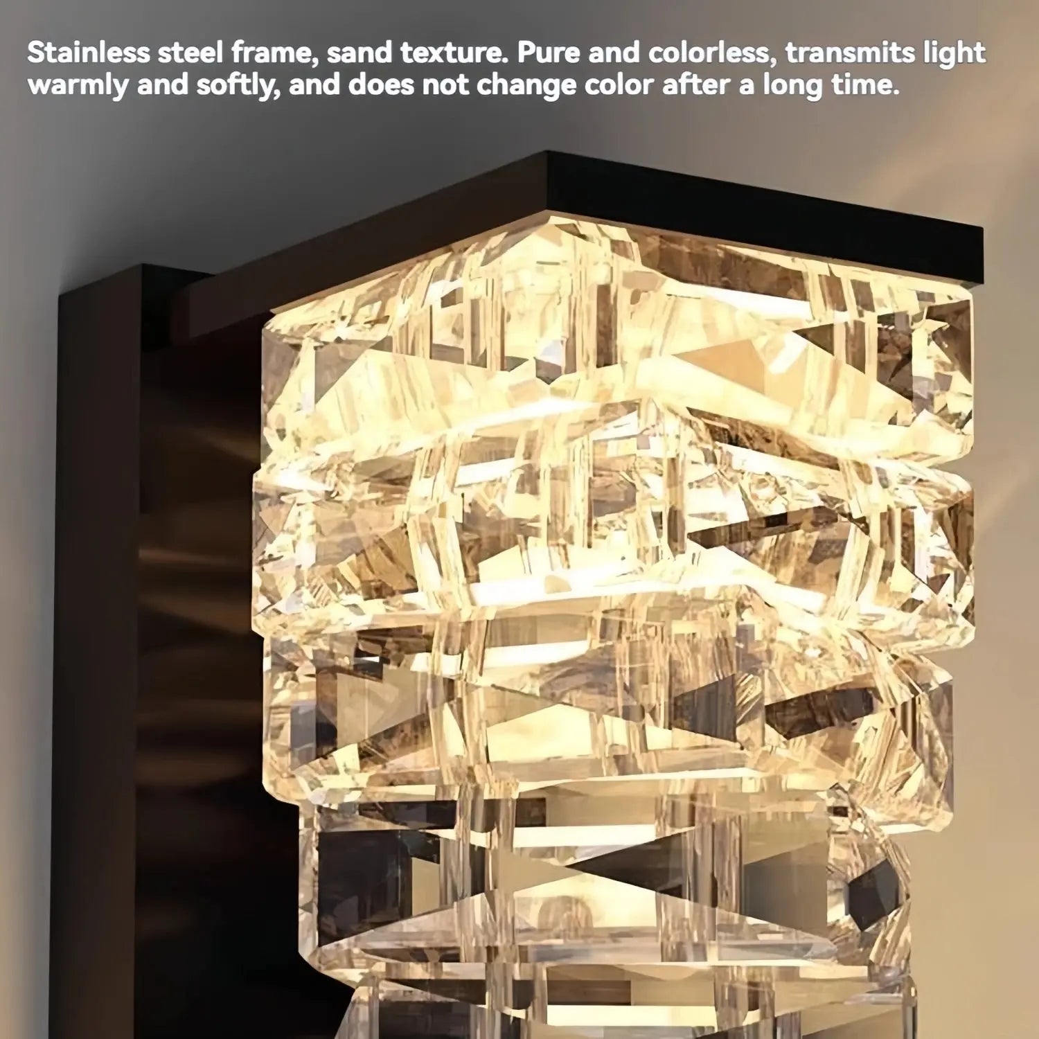 AureliaGlow™ IP65 Outdoor Crystal Wall Sconce – Luxury Waterproof LED Accent Light Luminescense