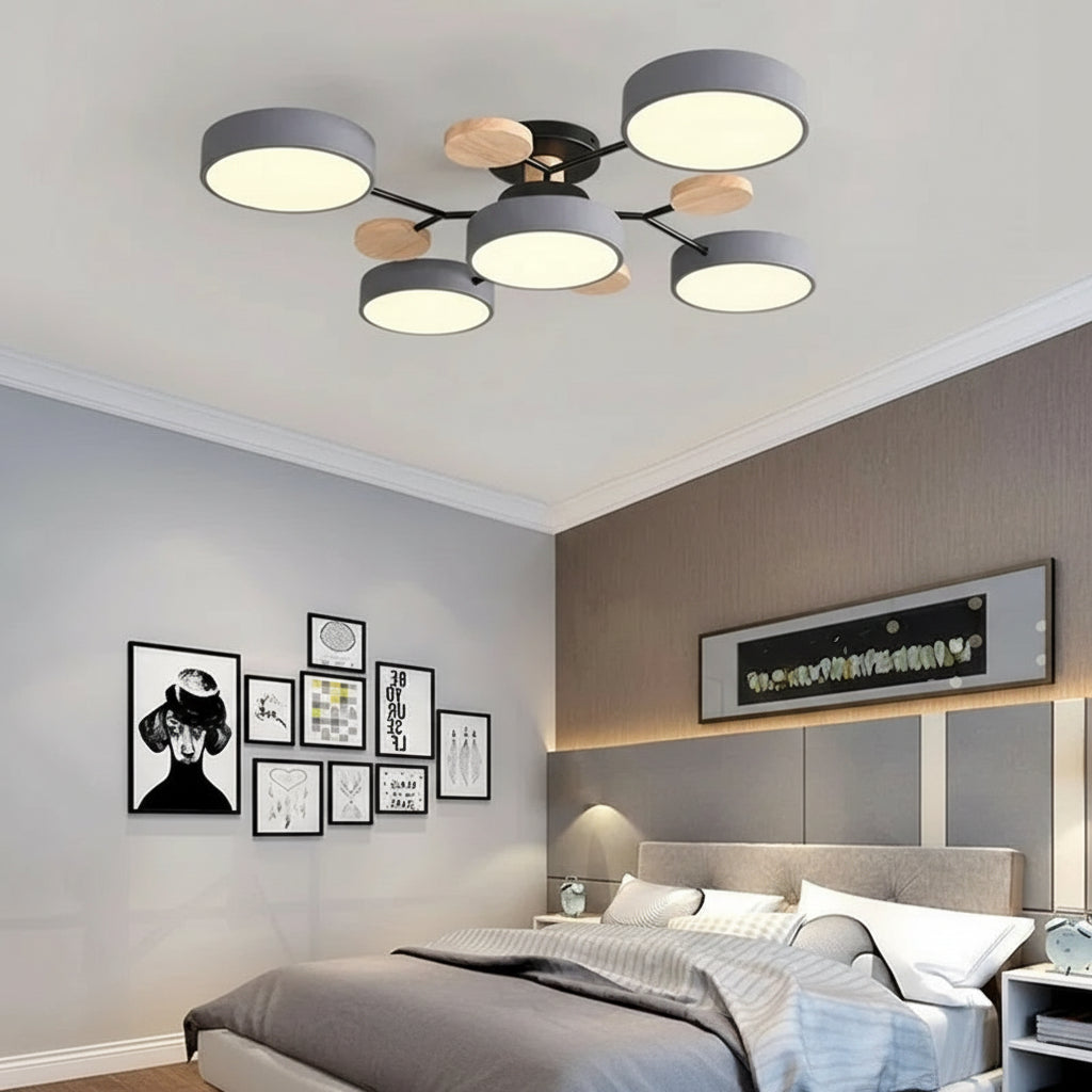 Rustic LED Chandelier Light