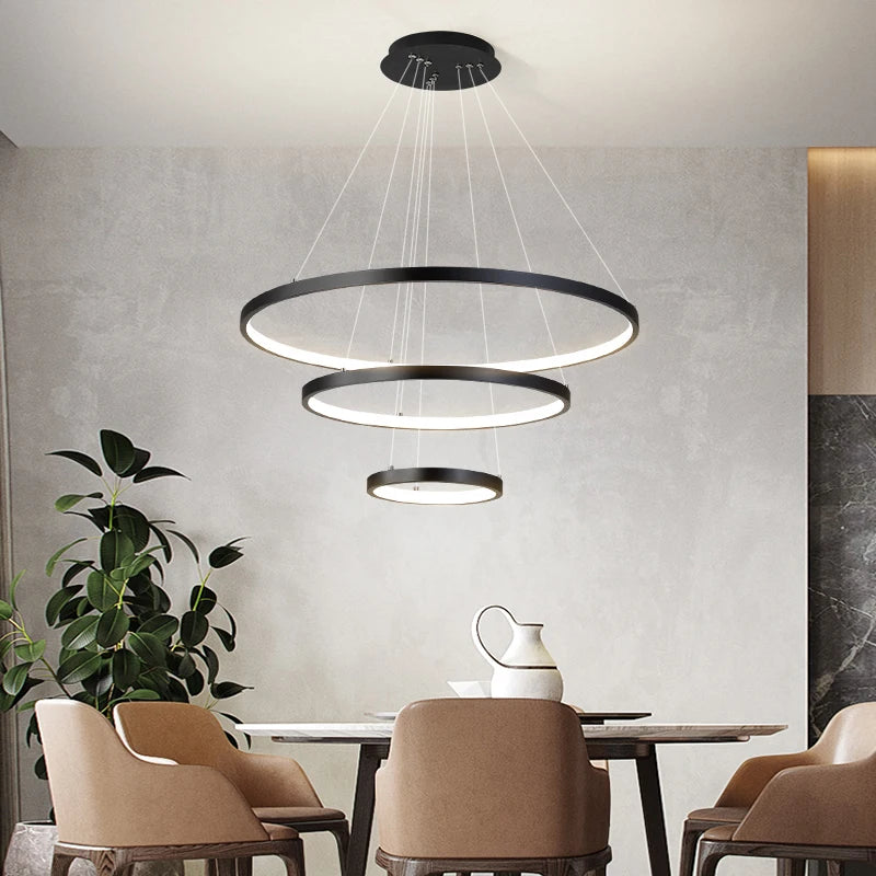 Looped Modern LED Chandelier