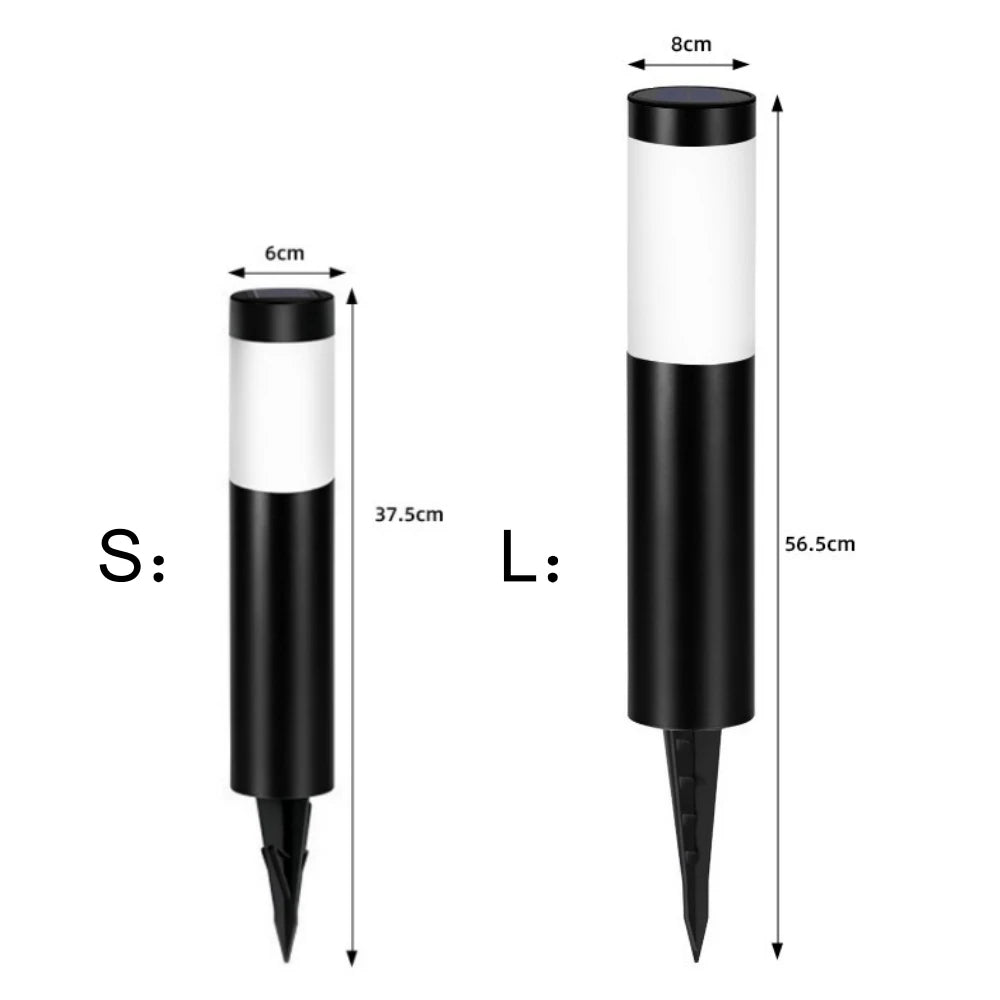 Solar Glow Stainless Steel Pathway Lights