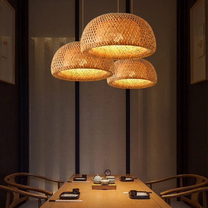 Bamboo Weave Pendant Lamp