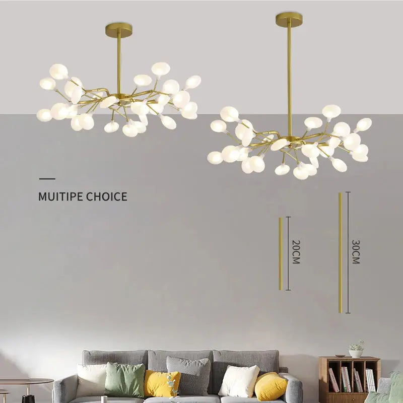 LumiBranch™ Modern Crystal Branch Chandelier – Nordic Artistic LED Ceiling Light Luminescense