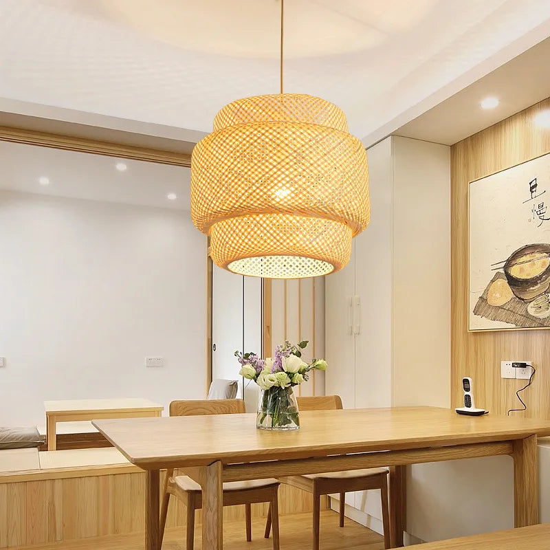 Bamboo Weave Pendant Lamp