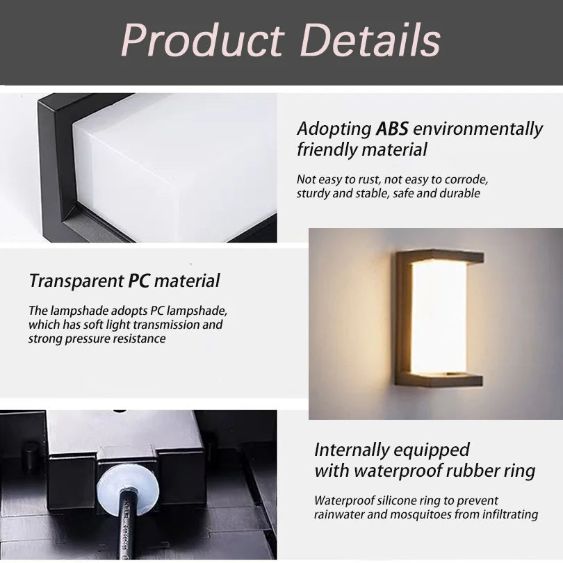 Smart Radar Motion Outdoor Wall Light