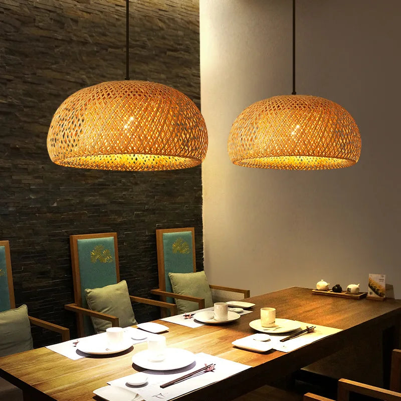 Bamboo Weave Pendant Lamp
