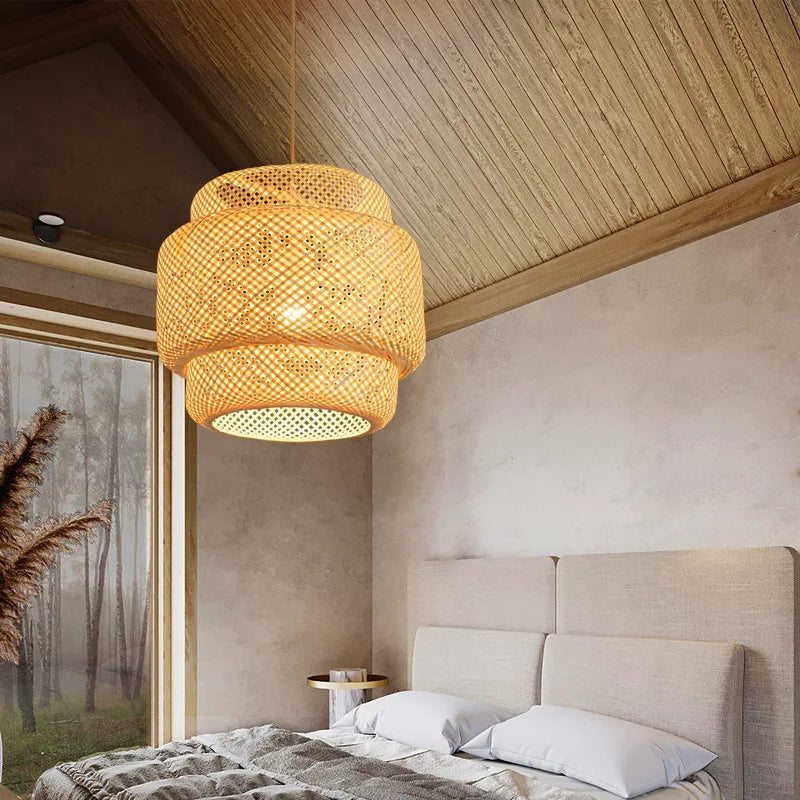 Bamboo Weave Pendant Lamp