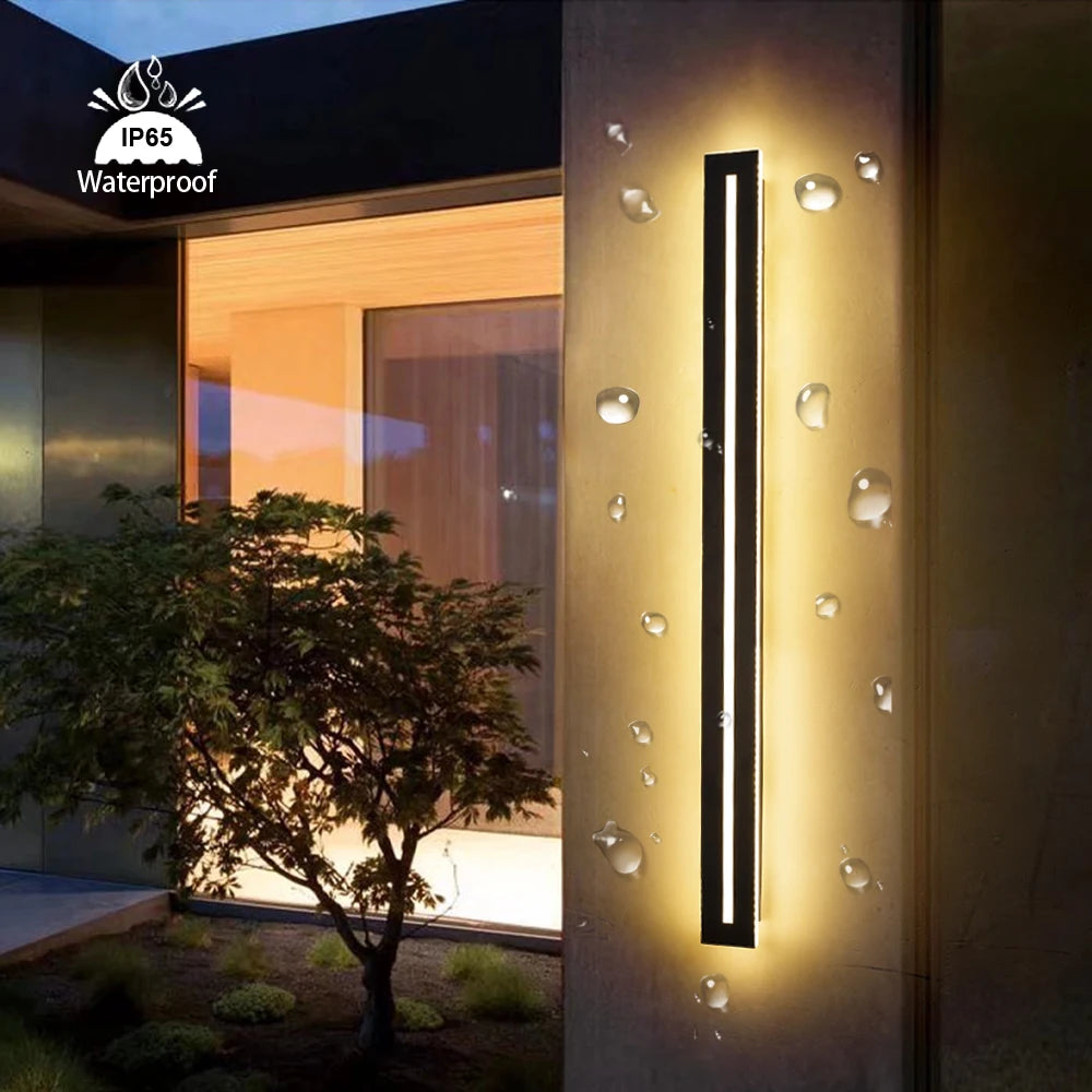 Linear Outdoor Long LED Wall Light