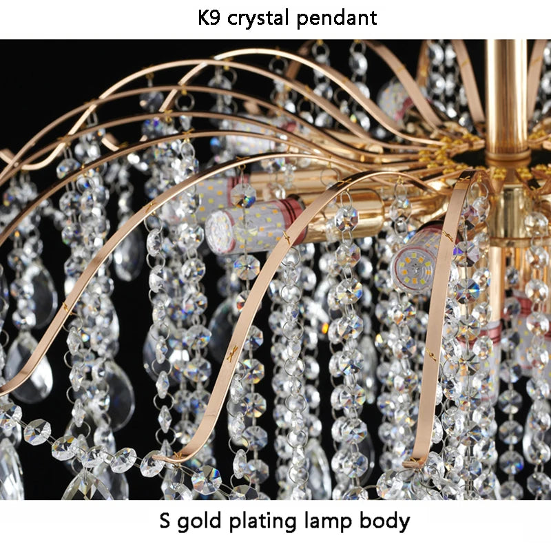 Modern Crystal Ceiling Light