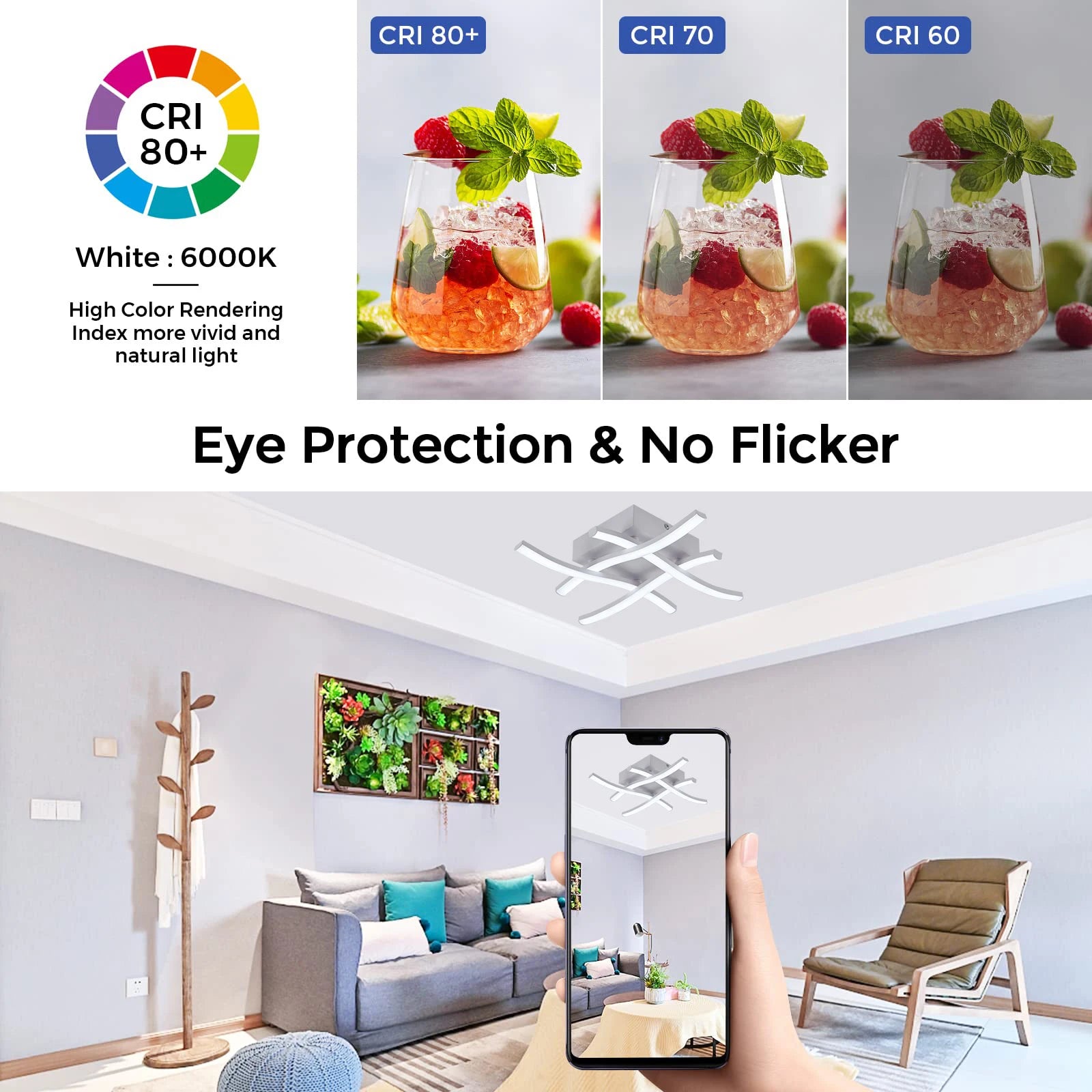 Hashtag LED Mood Ceiling Light