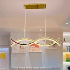 Helixora™ Crystal Linear Pendant Light – Dimmable LED Wave Chandelier for Dining & Island Spaces Luminescense