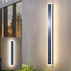 SolarGlow™ Linear Wall Light — Modern Solar-Powered Exterior Accent Lighting Luminescense
