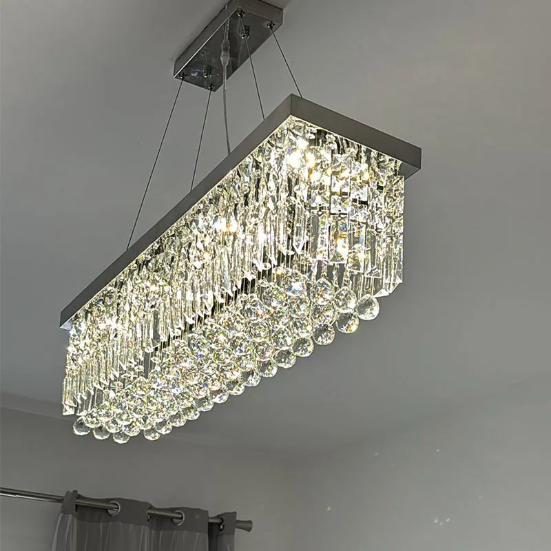CrystalGlow Modern Dining Chandelier